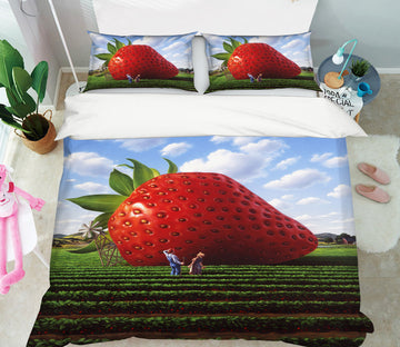3D Giant Strawberry 86027 Jerry LoFaro bedding Bed Pillowcases Quilt