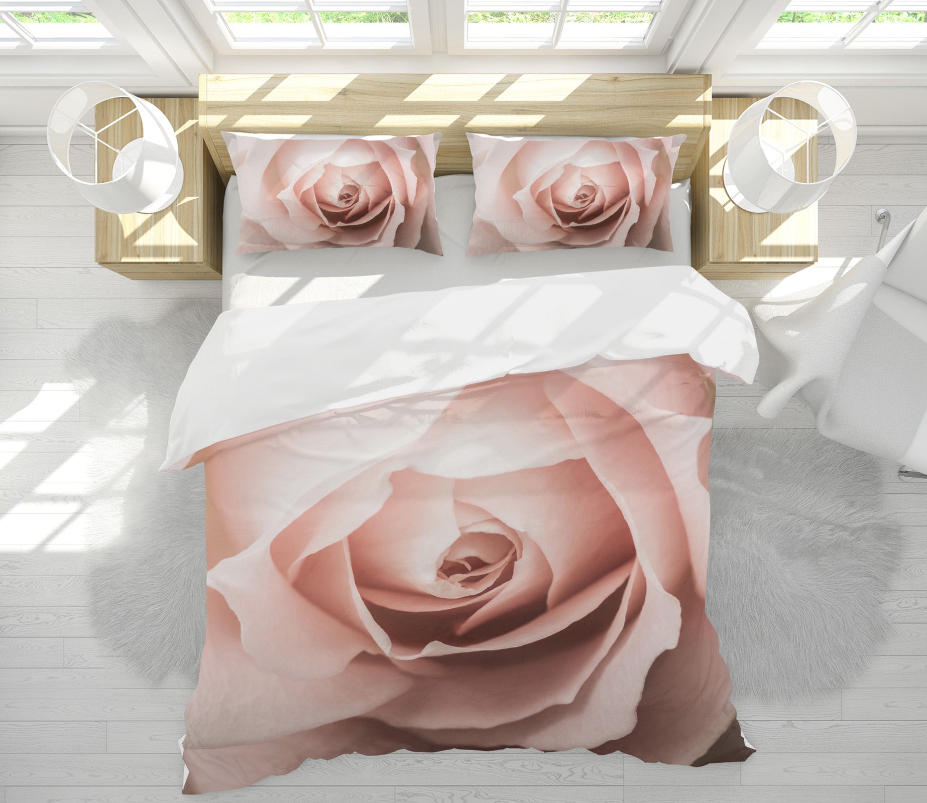 3D Rose Flower 60096 Bed Pillowcases Quilt