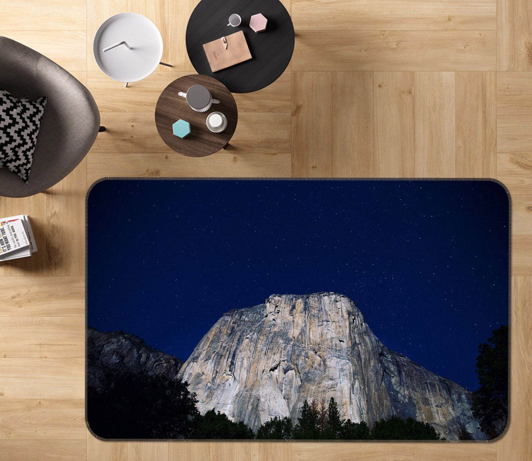 3D Mountain 35191 Non Slip Rug Mat
