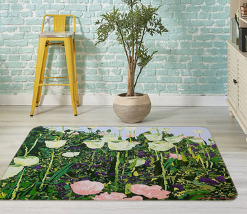 3D Summer Garden 1037 Allan P. Friedlander Rug Non Slip Rug Mat Mat AJ Creativity Home 