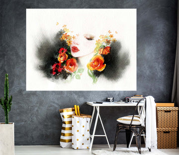 3D Beauty Woman 1059 Wall Sticker