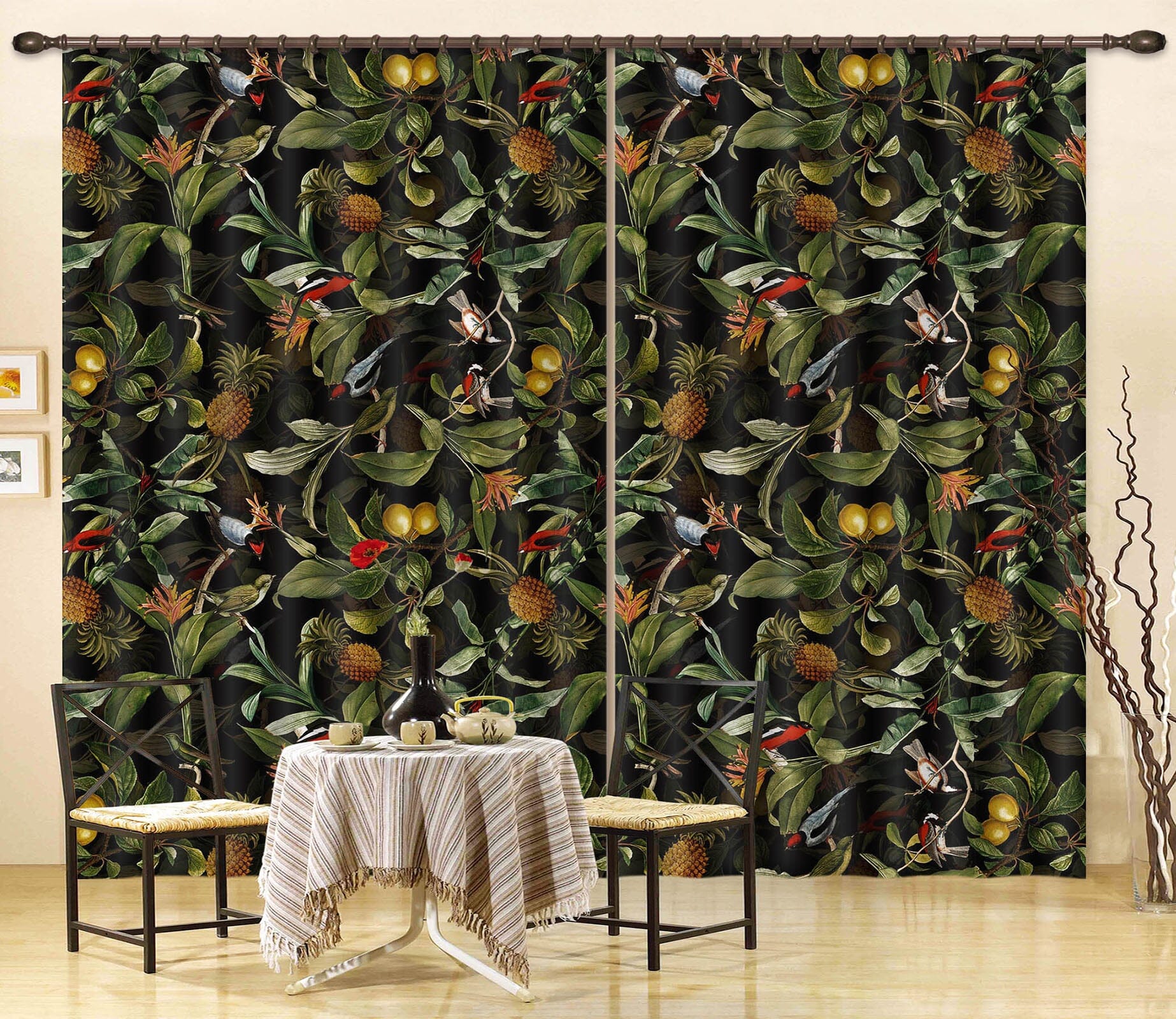 3D Lush Foliage 123 Uta Naumann Curtain Curtains Drapes Curtains AJ Creativity Home 