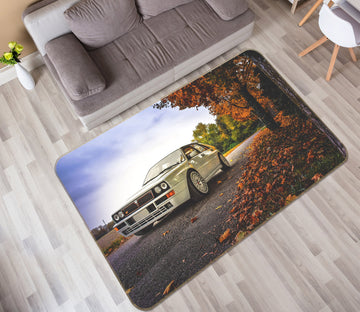 3D Tree White Car 68051 Vehicle Non Slip Rug Mat