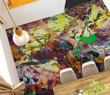 3D Color Paint Texture 9940 Allan P. Friedlander Floor Mural
