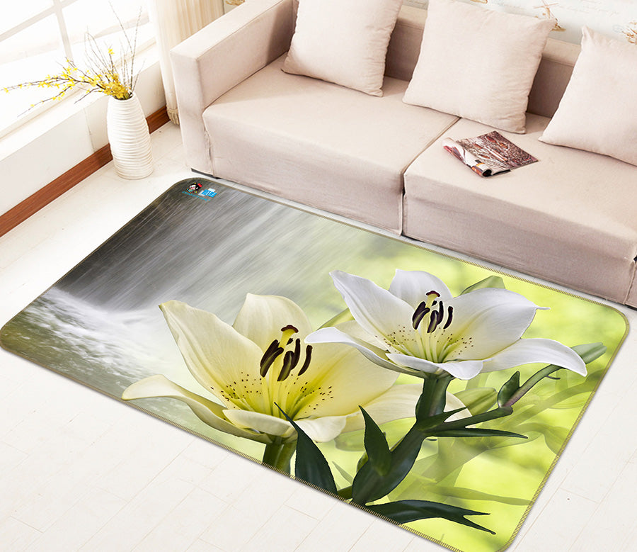 3D Flowers 66059 Non Slip Rug Mat