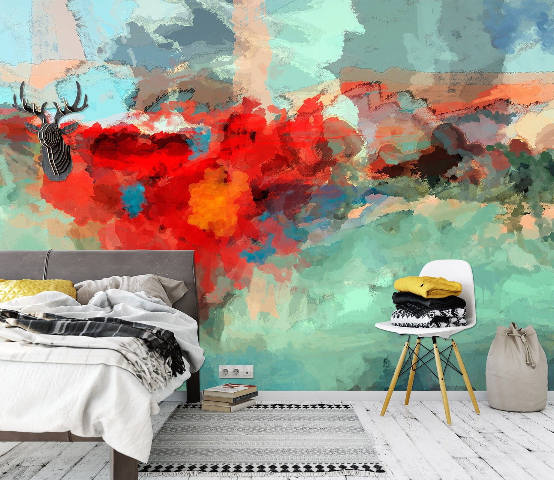 3D Red Graffiti 1543 Michael Tienhaara Wall Mural Wall Murals Wallpaper AJ Wallpaper 2 