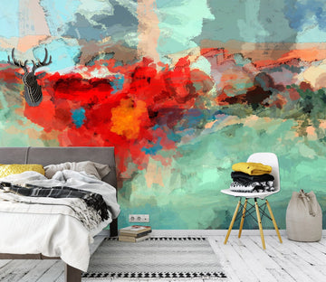 3D Red Graffiti 1543 Michael Tienhaara Wall Mural Wall Murals Wallpaper AJ Wallpaper 2 