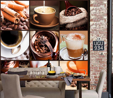 3D Coffee Aroma 1083 Wall Murals