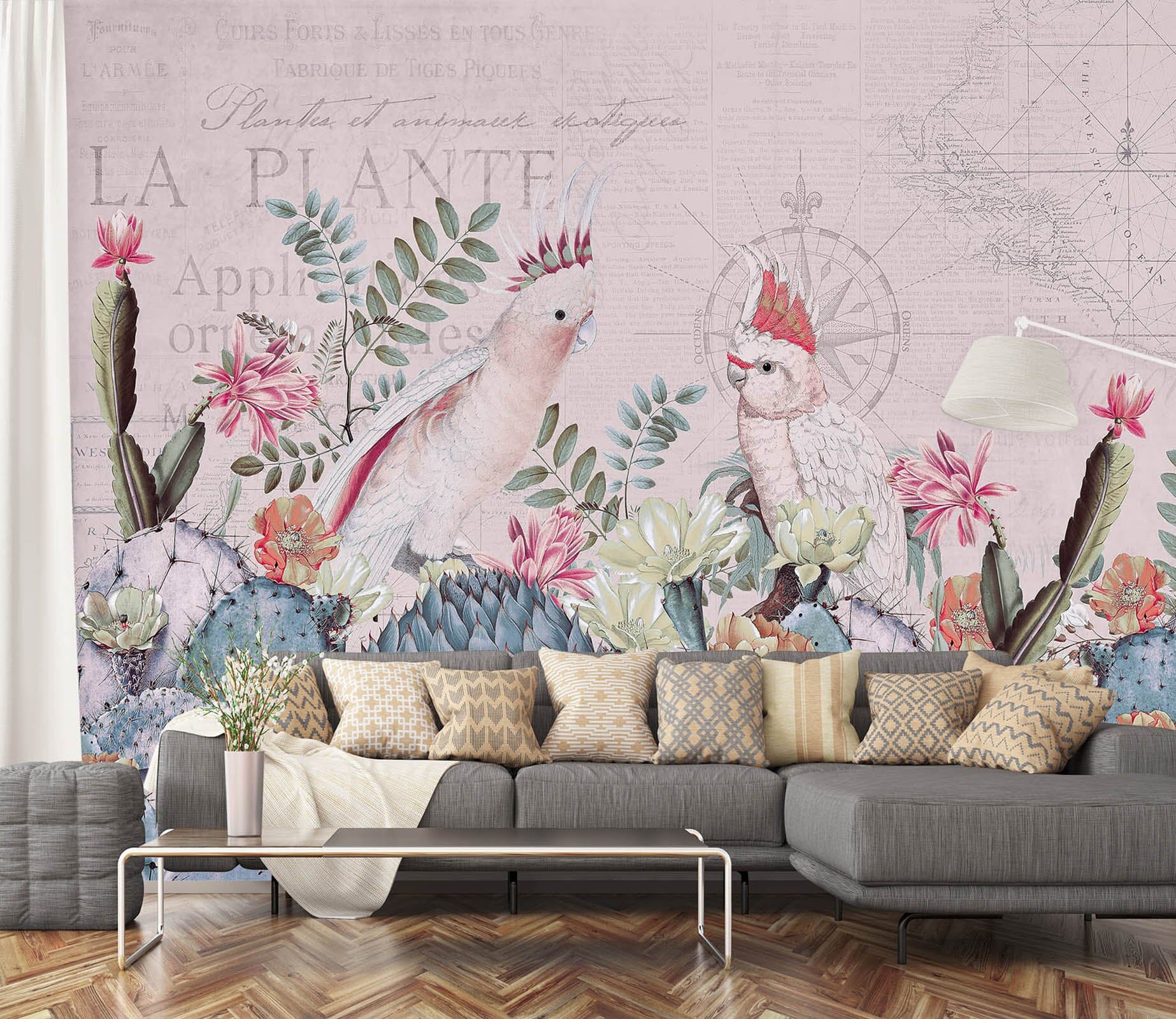 3D Desert Cockatoos 1408 Andrea haase Wall Mural Wall Murals Wallpaper AJ Wallpaper 2 