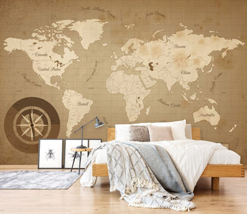 3D Color Art 2166 World Map Wall Murals Wallpaper AJ Wallpaper 2 