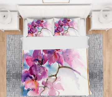 3D Colored Flowers 2007 Anne Farrall Doyle Bedding Bed Pillowcases Quilt Quiet Covers AJ Creativity Home 