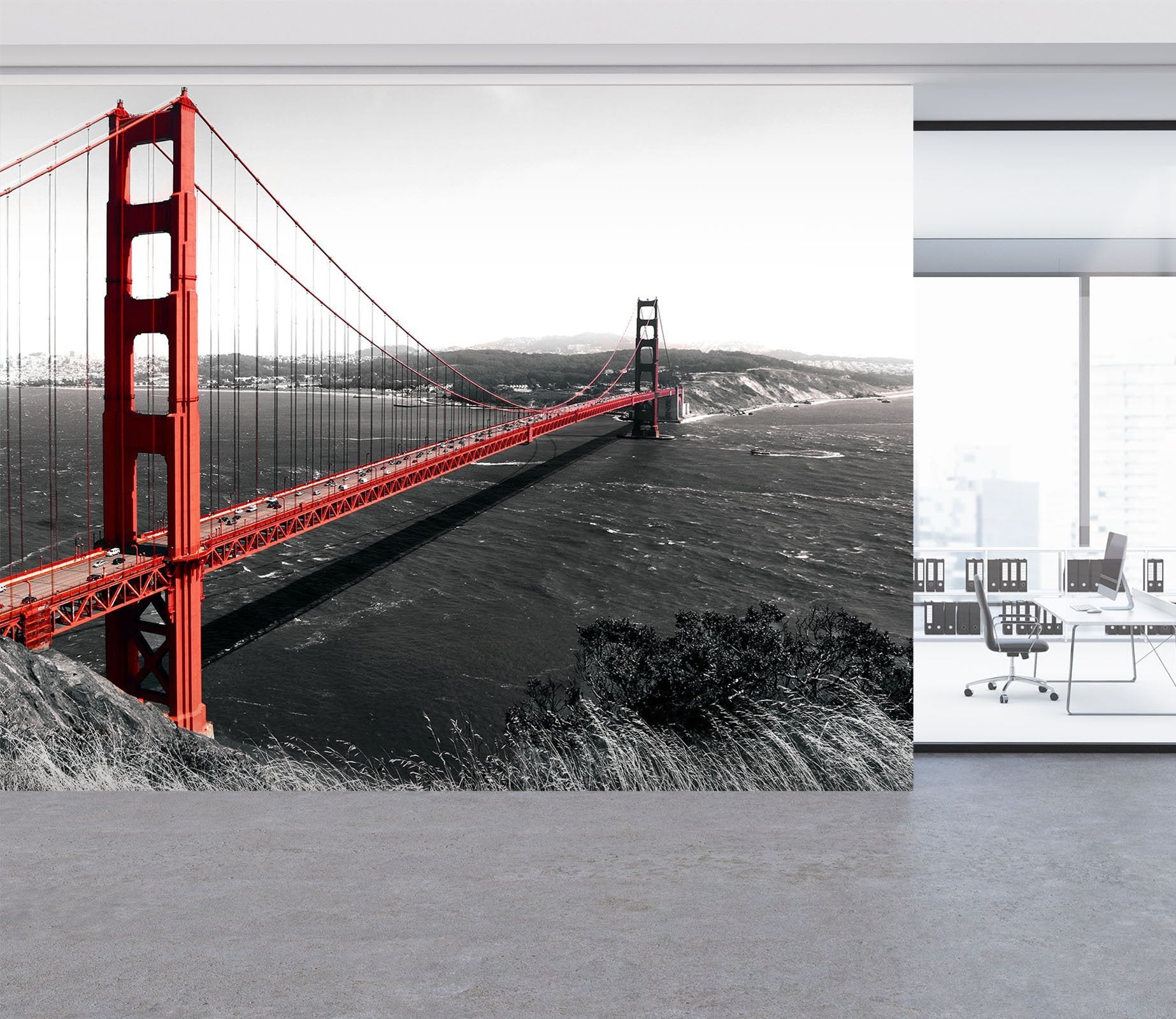 3D Golden Gate Bridge 05 Wall Murals Wallpaper AJ Wallpaper 