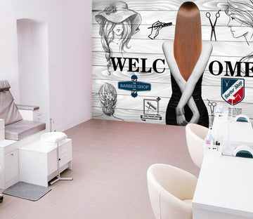 3D Girl With Long Hair 1572 Wall Murals Wallpaper AJ Wallpaper 2 