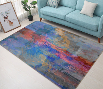 3D Blue Graffiti 126 Michael Tienhaara Rug Non Slip Rug Mat Mat AJ Creativity Home 