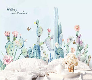 3D Cactus Flower 1878 Wall Murals Wallpaper AJ Wallpaper 2 