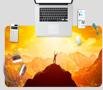 3D Mountains 17073 Desk Mat