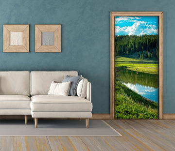 3D Lawn Trees 110187 Kathy Barefield Door Mural