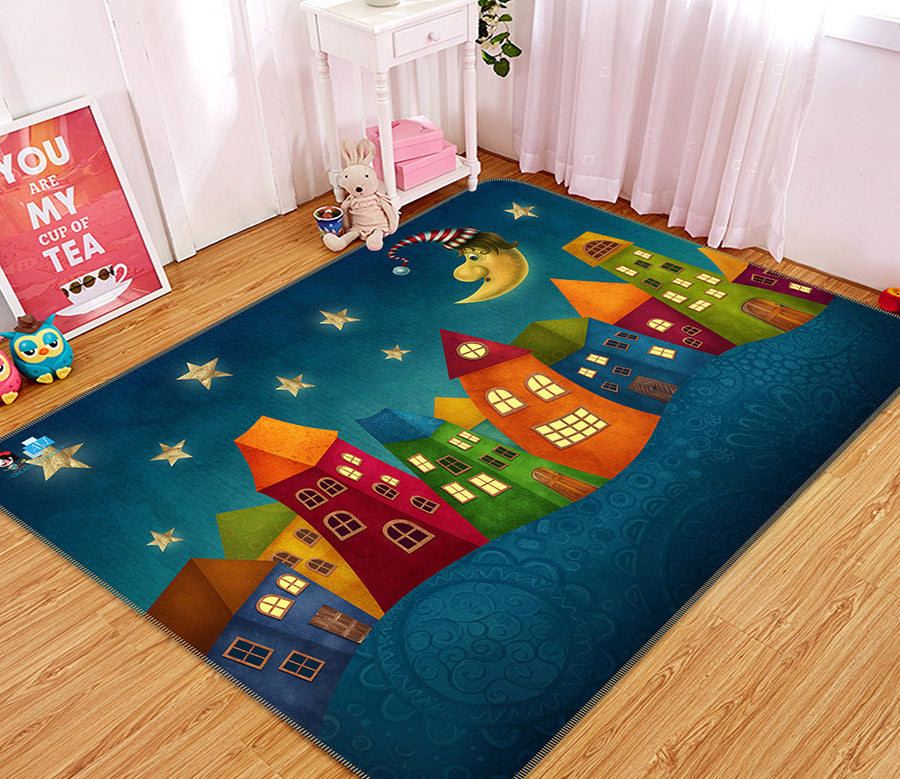 3D Colorful House 66116 Non Slip Rug Mat