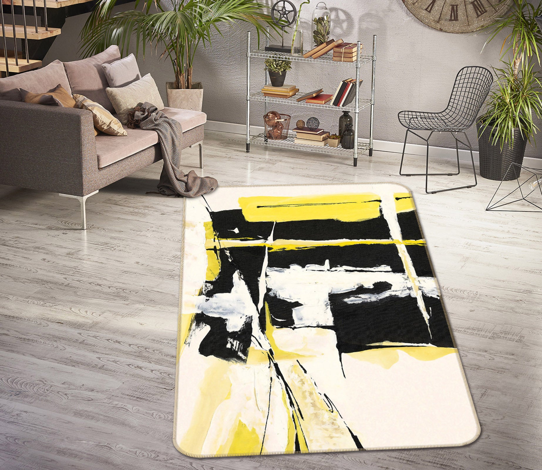 3D Pattern 65037 Non Slip Rug Mat