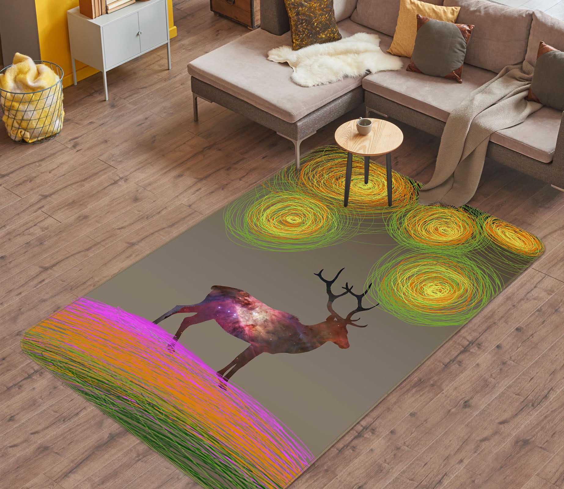 3D Deer 35242 Non Slip Rug Mat