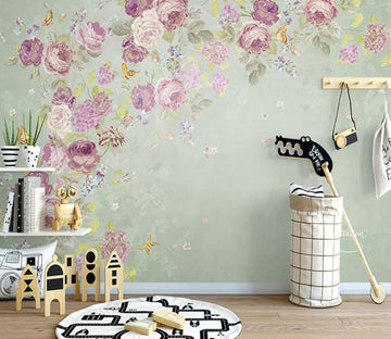 3D Colored Flowers 792 Wall Murals Wallpaper AJ Wallpaper 2 