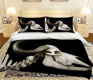 3D Cow Bone 040 Bed Pillowcases Quilt