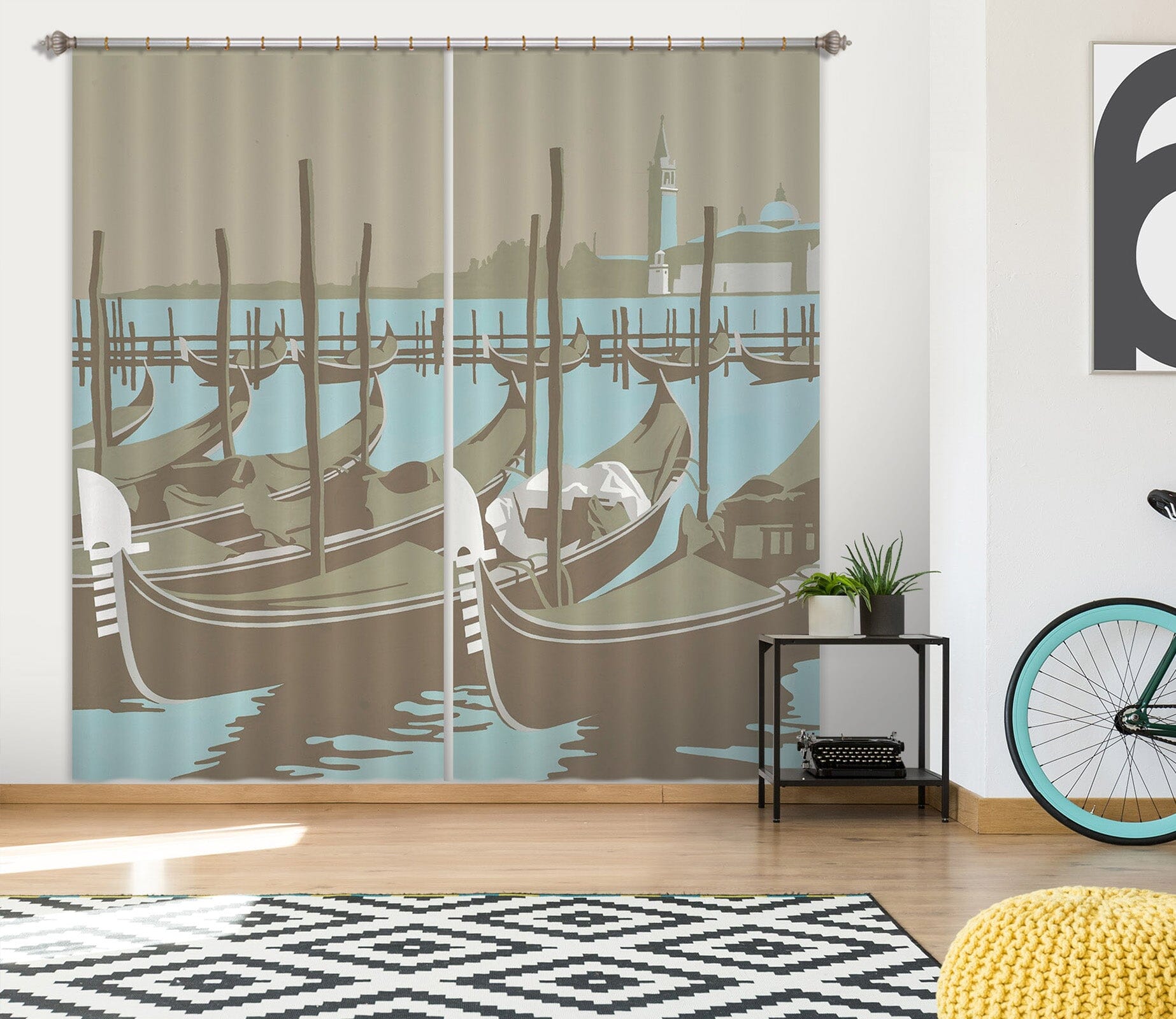 3D Venice 167 Steve Read Curtain Curtains Drapes Curtains AJ Creativity Home 