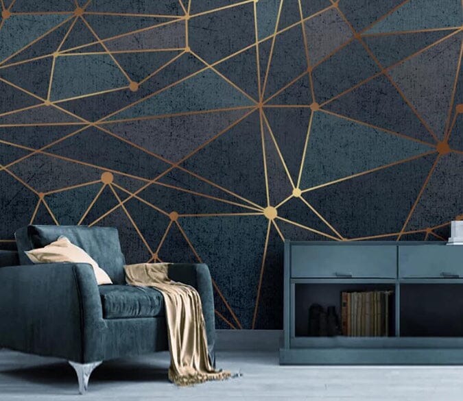 3D Golden Triangle 2745 Wall Murals Wallpaper AJ Wallpaper 2 