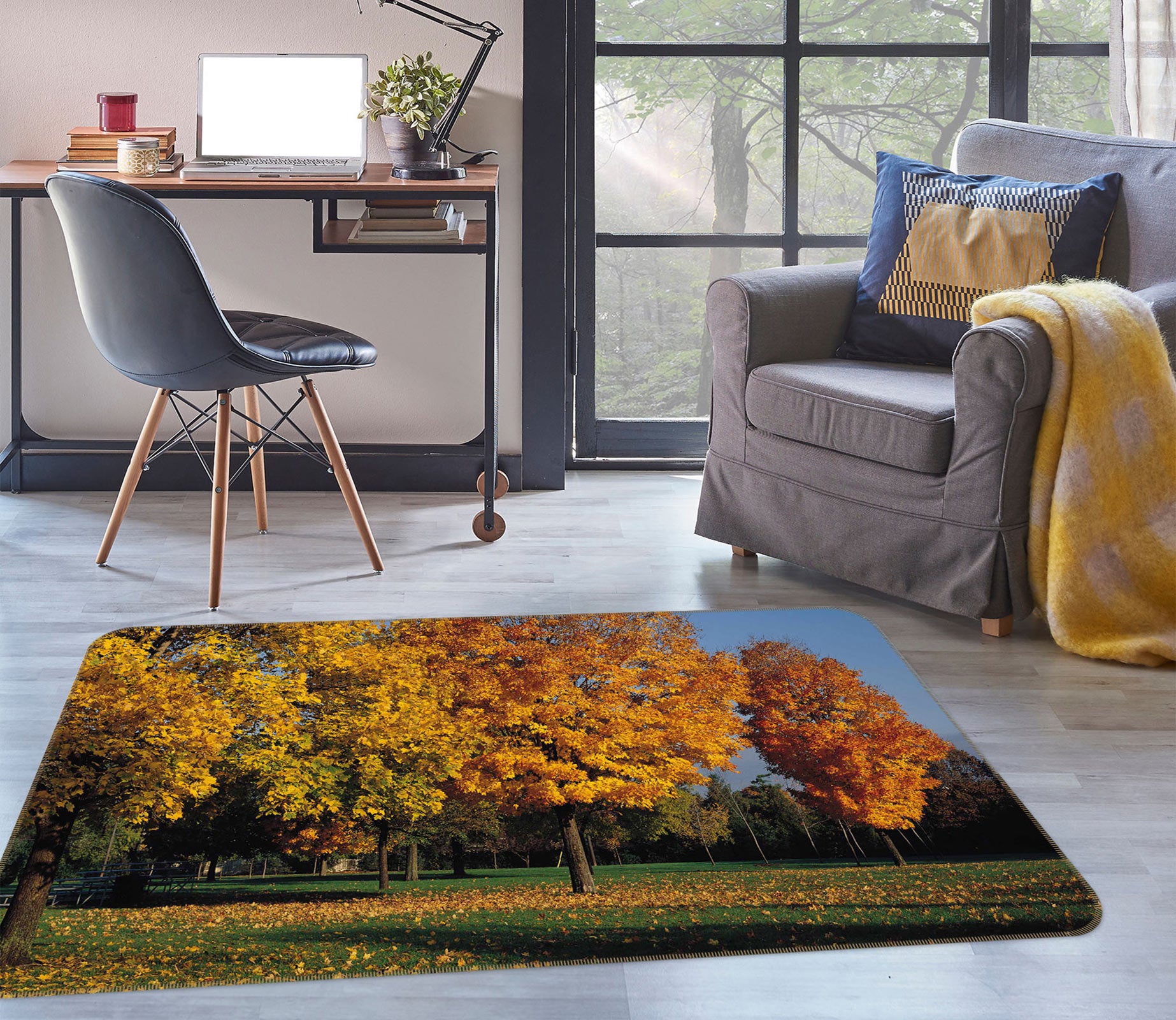 3D Trees 75270 Non Slip Rug Mat