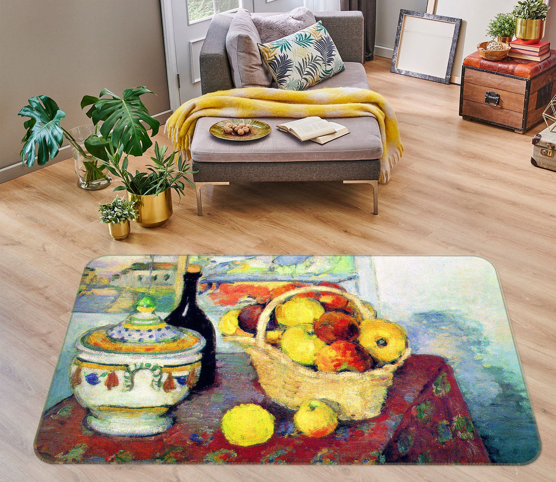 3D Fruit Basket 76048 Non Slip Rug Mat