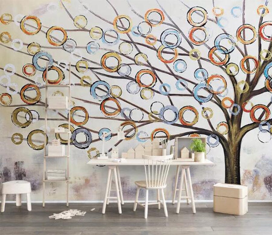 3D Painted Tree WC106 Wall Murals Wallpaper AJ Wallpaper 2 