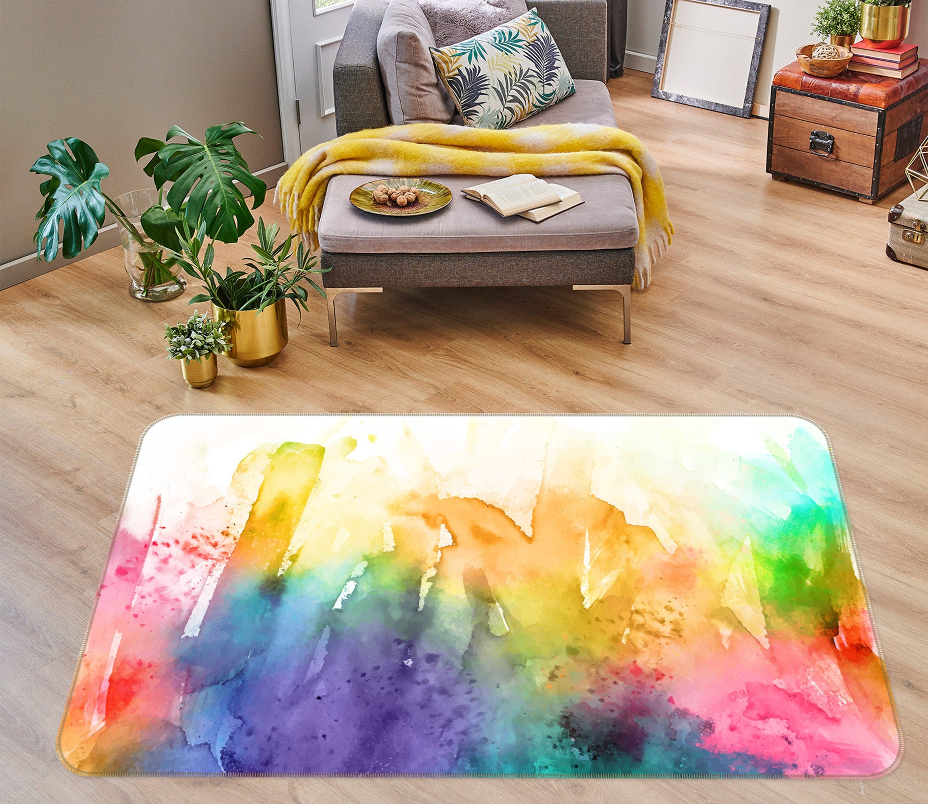 3D Color 30081 Non Slip Rug Mat