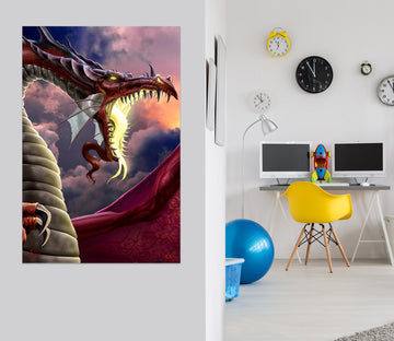 3D Mouth Dragon 5137 Tom Wood Wall Sticker