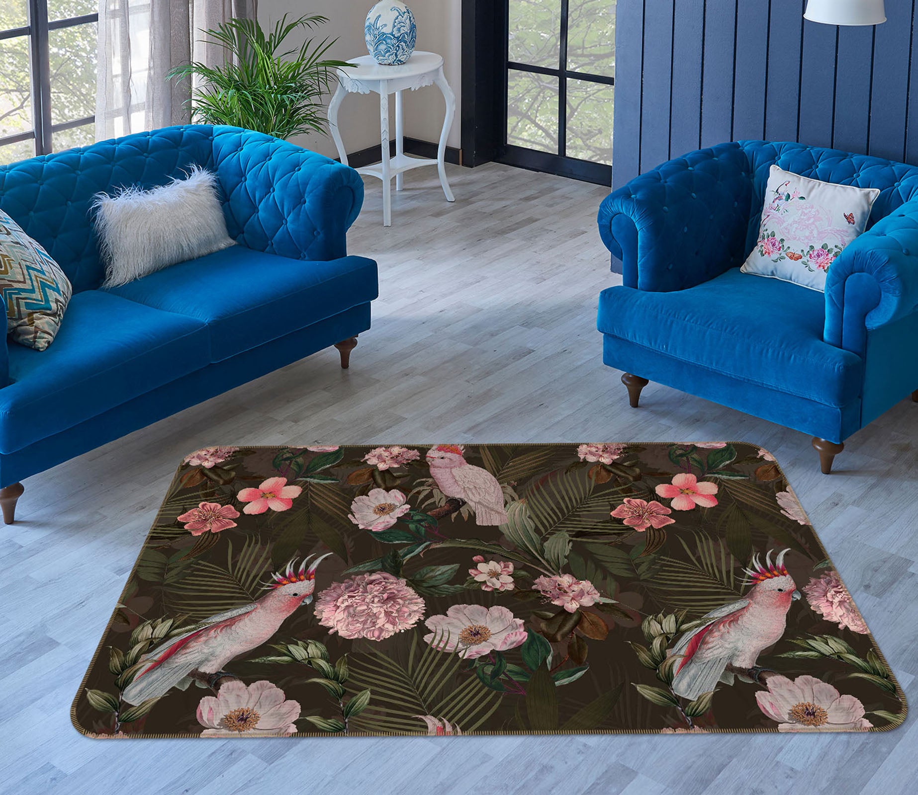 3D Rose Manor 130 Uta Naumann Rug Non Slip Rug Mat