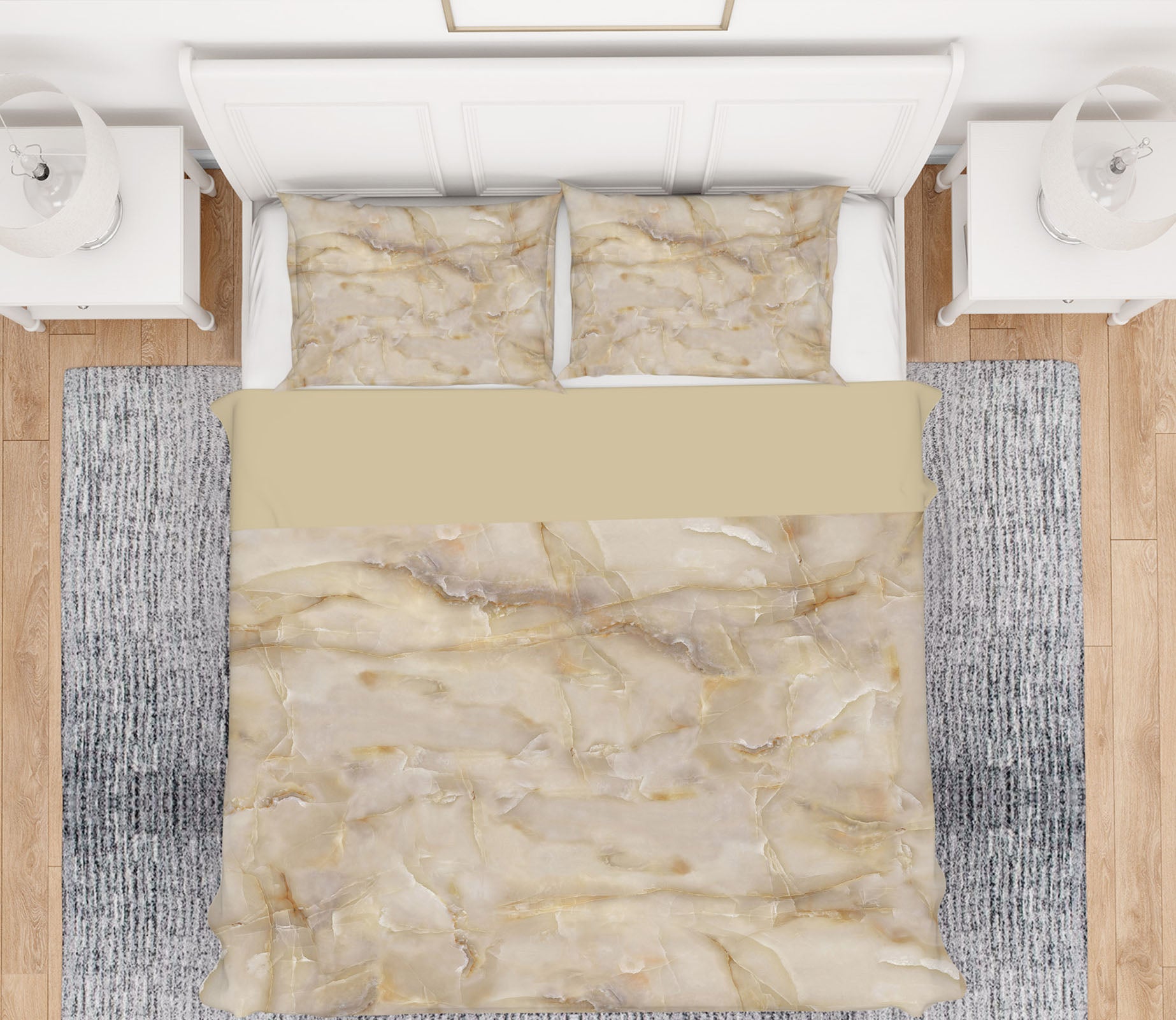 3D Brown Texture 15217 Bed Pillowcases Quilt