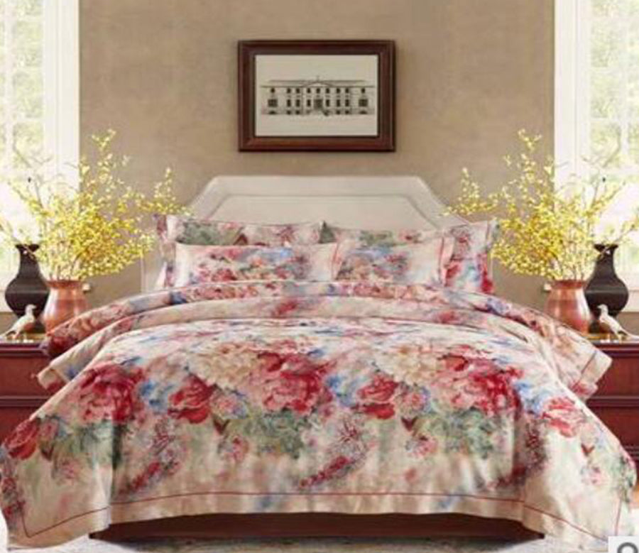 3D Big Flower Pattern 14110 Bed Pillowcases Quilt