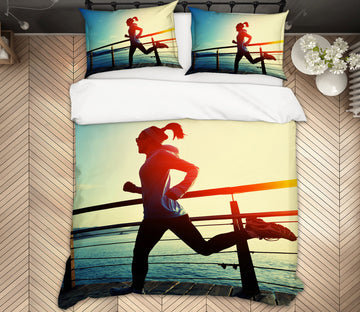 3D Run 14138 Bed Pillowcases Quilt
