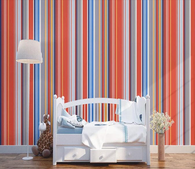 3D Red Stripes 1667 Wall Murals Wallpaper AJ Wallpaper 2 