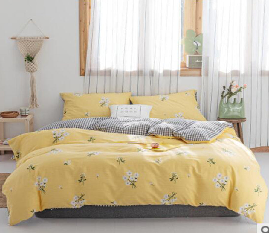 3D Yellow Flower 30331 Bed Pillowcases Quilt