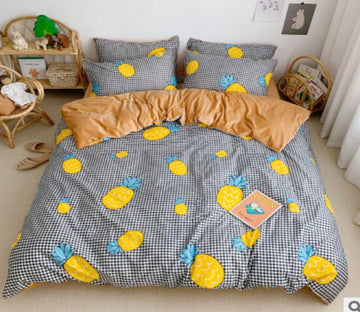 3D Pineapple 18042 Bed Pillowcases Quilt