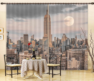 3D Modern City 6319 Assaf Frank Curtain Curtains Drapes