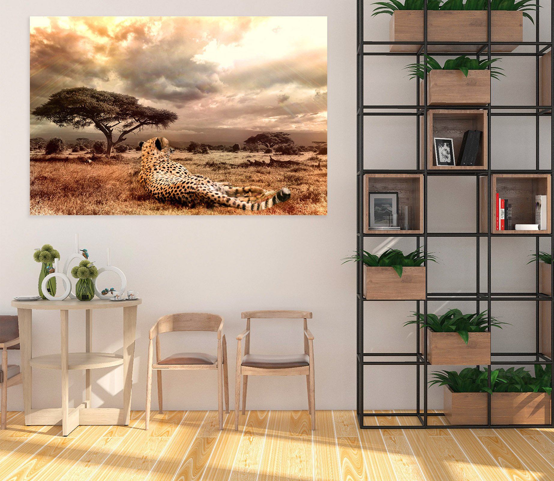 3D White Cloud Tiger 32 Animal Wall Stickers Wallpaper AJ Wallpaper 2 