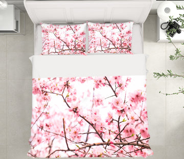 3D Peach Blossom Branch 60251 Bed Pillowcases Quilt
