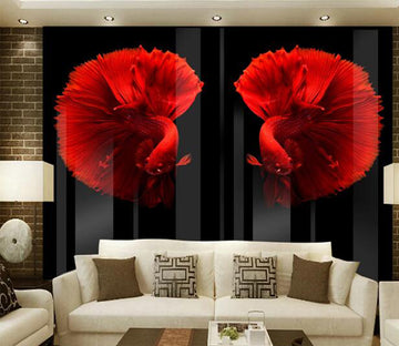 3D Red Goldfish WC1183 Wall Murals