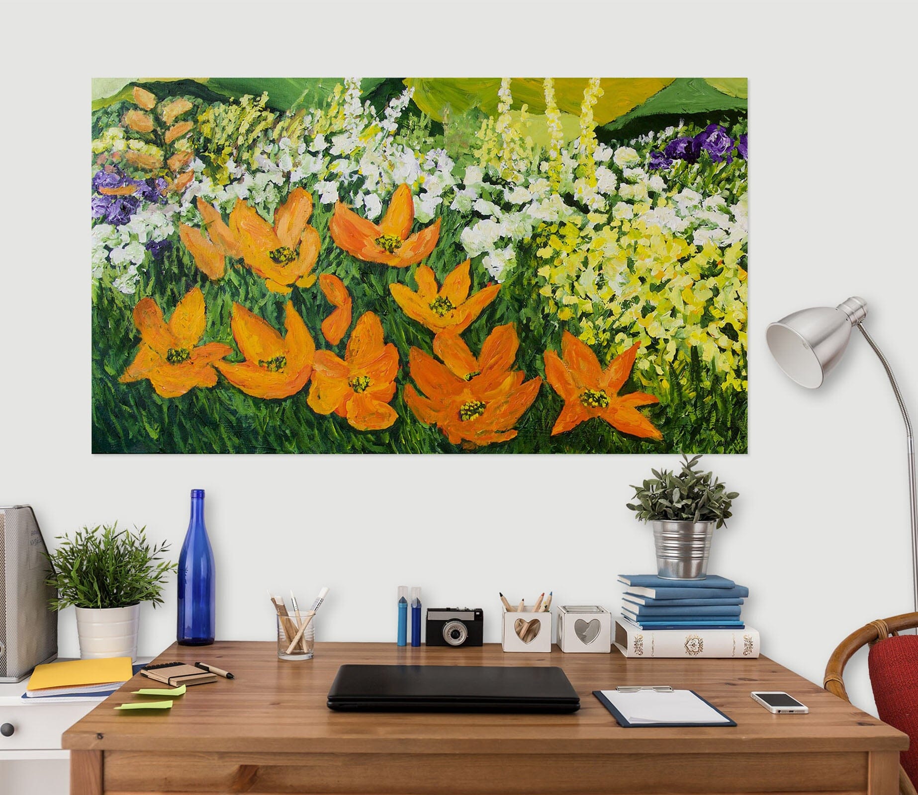 3D Colored Flowers 219 Allan P. Friedlander Wall Sticker Wallpaper AJ Wallpaper 2 
