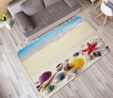 3D Sea Shells 34120 Non Slip Rug Mat