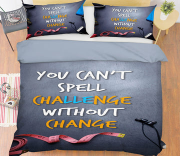 3D English Alphabet 14171 Bed Pillowcases Quilt