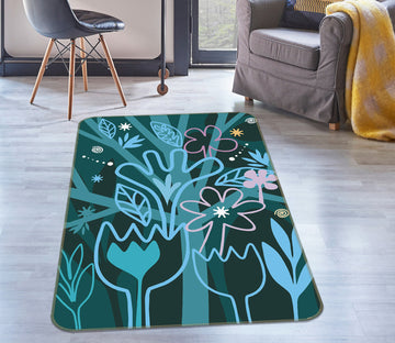3D Tree Flower 32124 Non Slip Rug Mat