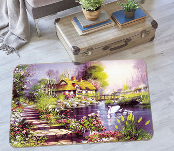 3D Houses Path 33131 Non Slip Rug Mat