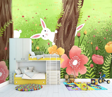 3D Bloom Rabbit 458 Wallpaper AJ Wallpaper 2 